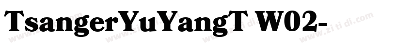 TsangerYuYangT W02字体转换